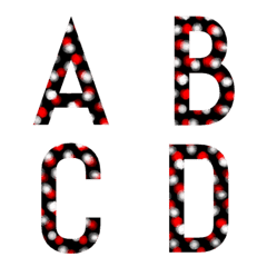 [LINE絵文字] アルファベット★数字★A-Z.0-9★#027の画像