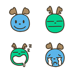 [LINE絵文字] JanJan ＆ MoMo - emojiの画像