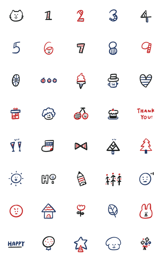 [LINE絵文字]Handwritten stickers make life cute！の画像一覧
