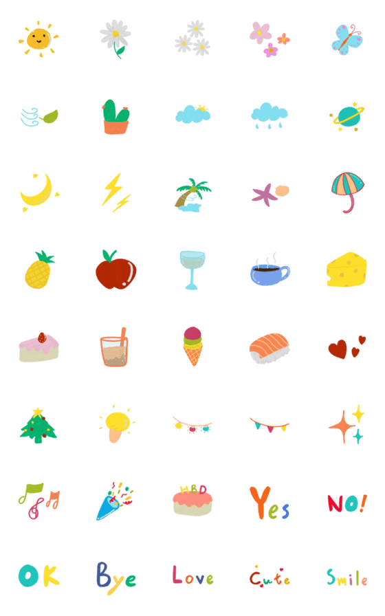 [LINE絵文字]Beautiful timeの画像一覧