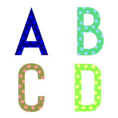 [LINE絵文字] アルファベット★数字★A-Z.0-9★#029の画像