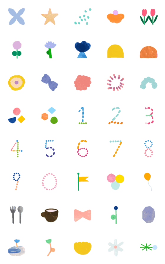 [LINE絵文字]Hoshi no Emoji II 40の画像一覧