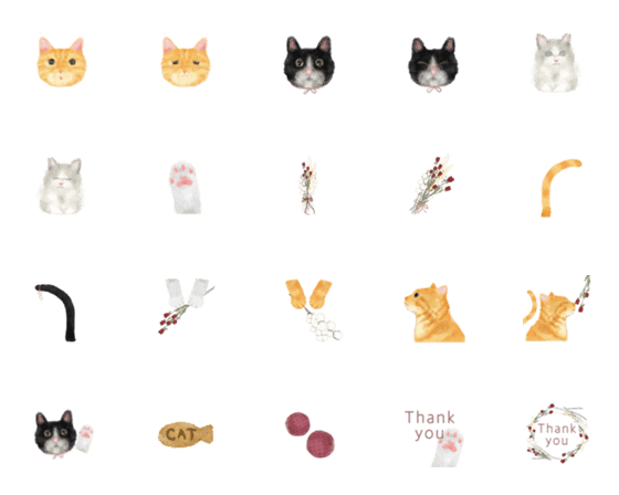 [LINE絵文字]cat cat cat！！の画像一覧