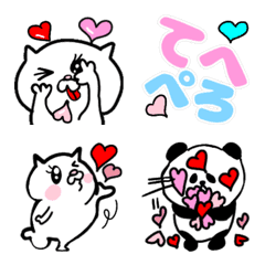 [LINE絵文字] 日常使える❤にゃんにゃんこ7の画像