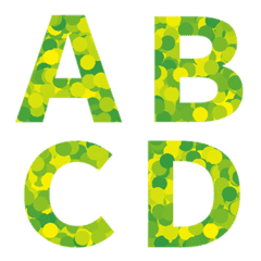 [LINE絵文字] アルファベット★数字★A-Z.0-9★#032の画像