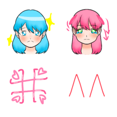 [LINE絵文字] Kawaii-girlsの画像
