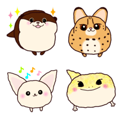 [LINE絵文字] まるくてかわいい動物たち♡絵文字の画像