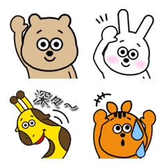 動物リアクション絵文字1の絵文字メイン画像
