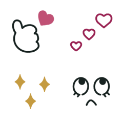 [LINE絵文字] 静止画ver.無難シンプル◎ほんのりかわいいの画像