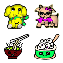 [LINE絵文字] 2022 Emoji:kawaii-chibi styles colorfulの画像