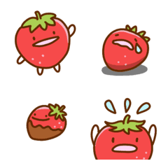[LINE絵文字] イチゴの日常絵文字の画像
