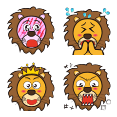 [LINE絵文字] Emoji of the Lionの画像