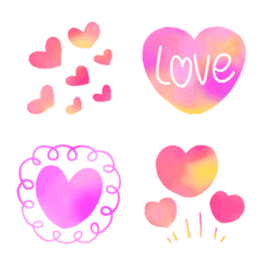 [LINE絵文字] ♥️マーブルハート♥️の画像