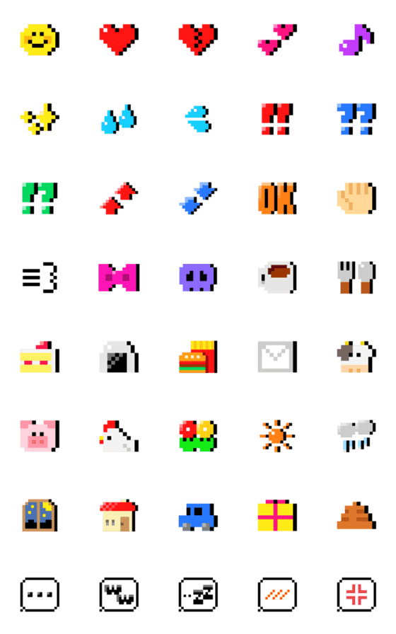 [LINE絵文字]dot＊popの画像一覧