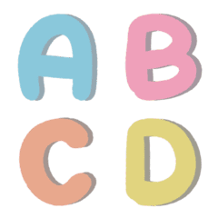[LINE絵文字] Alphabet_English(4)の画像