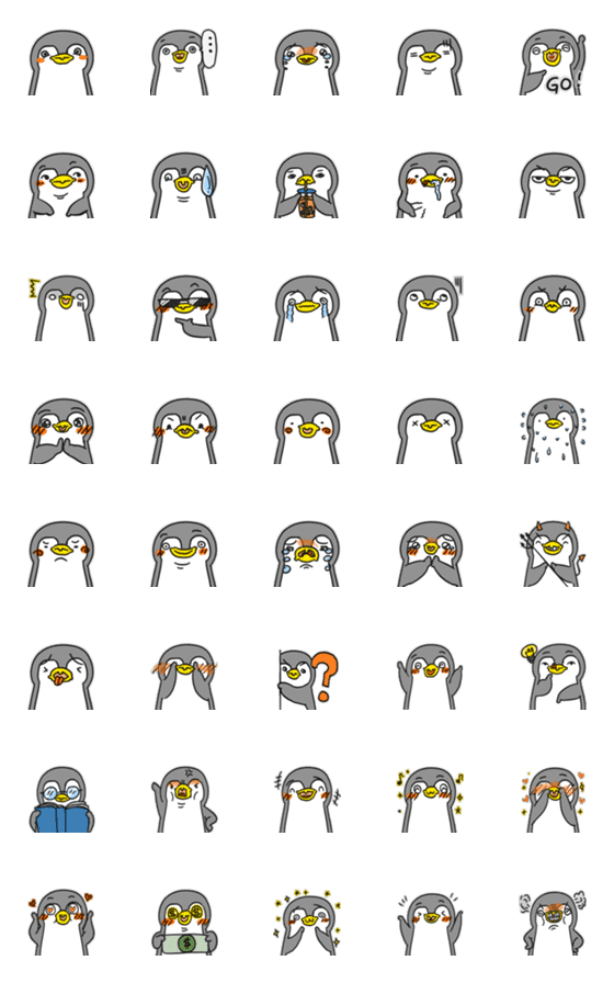 [LINE絵文字]Mr. Penguinの画像一覧