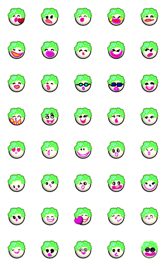[LINE絵文字]emoji:plant pot kawaii colorfulの画像一覧