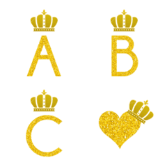 [LINE絵文字] king and gold crown emojiの画像