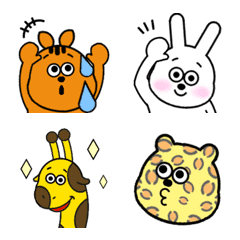 [LINE絵文字] 動く♥動物リアクション絵文字1の画像