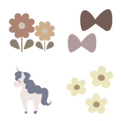 くすみカラーの絵文字＊の絵文字メイン画像