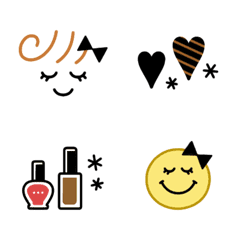 [LINE絵文字] Chic♥リボンガールの画像