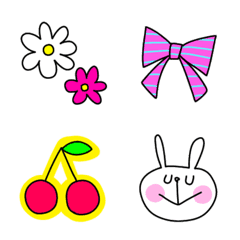 [LINE絵文字] かわいい♡カラフルEMOJIの画像