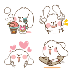 [LINE絵文字] Chubby Rabbit Aung 2の画像