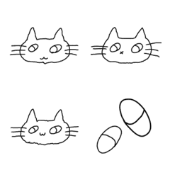 [LINE絵文字] おくすりネコ絵文字の画像