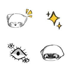 [LINE絵文字] Worried cat emojiの画像