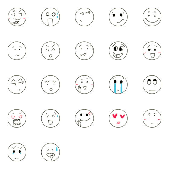 [LINE絵文字]Most simple expressionの画像一覧