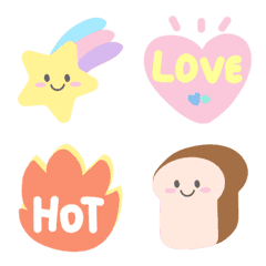 [LINE絵文字] Animated Decor Stuff Pastel Emojiの画像