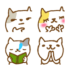 [LINE絵文字] 猫 猫 猫 絵文字①の画像