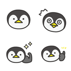 [LINE絵文字] ペンギンちゃんとお魚の絵文字の画像