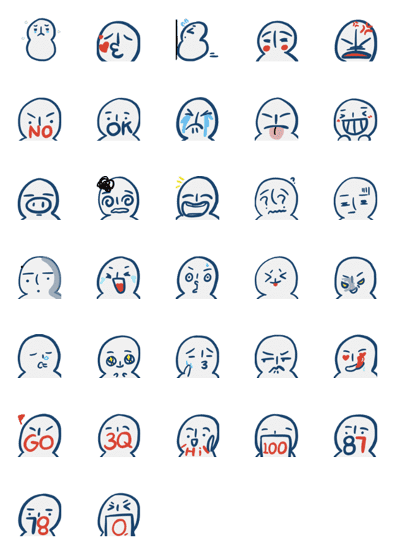 [LINE絵文字]Snowman @tingの画像一覧