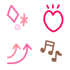 [LINE絵文字] シンプルあにめーしょん絵文字01の画像