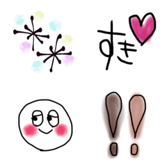 [LINE絵文字] 日常＊使える絵文字＊の画像