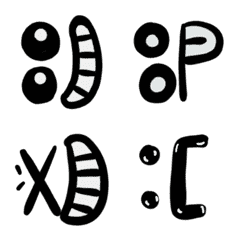 [LINE絵文字] Text emoticons starting with a dot @Tingの画像