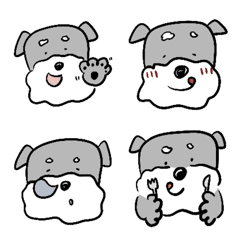 [LINE絵文字] Schnauzer Milkyの画像