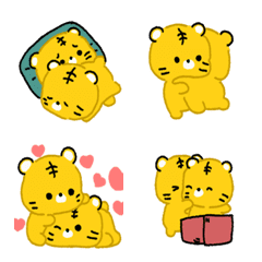 [LINE絵文字] little tiger in loveの画像