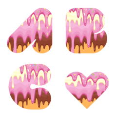 [LINE絵文字] colorful sweet emojiの画像