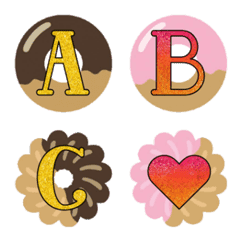 [LINE絵文字] colorful doughnut emojiの画像