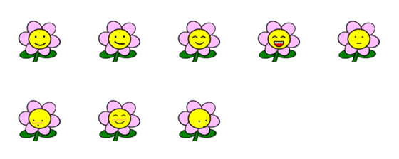 [LINE絵文字]Flower's Mood Ver.01の画像一覧