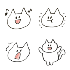 [LINE絵文字] さらっと描いたねこの画像