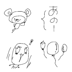 [LINE絵文字] こどものラクガキの画像