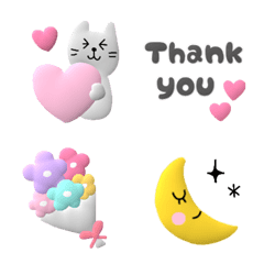 [LINE絵文字] 動く♡ゆるかわいい絵文字の画像