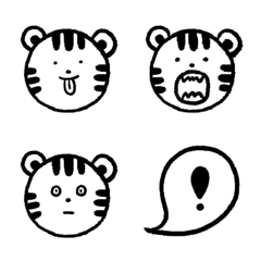 [LINE絵文字] Crayon Little Tigerの画像