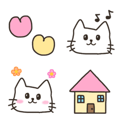 [LINE絵文字] 日常会話で使いやすい♡猫絵文字♡の画像