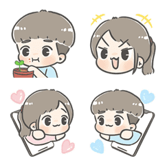 [LINE絵文字] Chuchu ＆ Bobo - Animation emojiの画像
