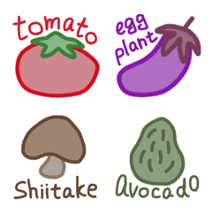 [LINE絵文字] ちび野菜の画像