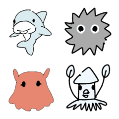 [LINE絵文字] アクアリウムのおともだちの画像